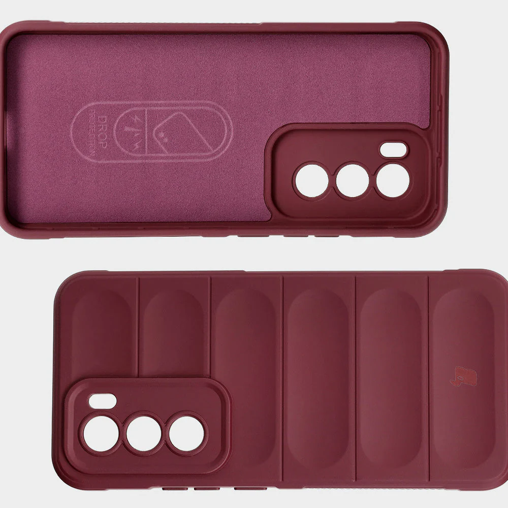 Robuste Handyhülle für Oppo Reno 12, Bizon Case Tur, Burgunderrot - Image 6