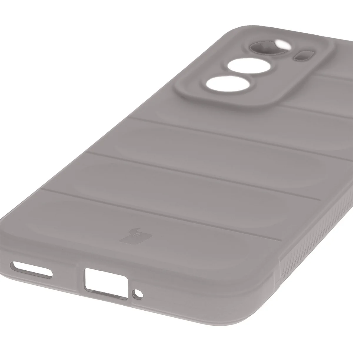 Robuste Handyhülle für Oppo Reno 12, Bizon Case Tur, Hellgrau - Image 3