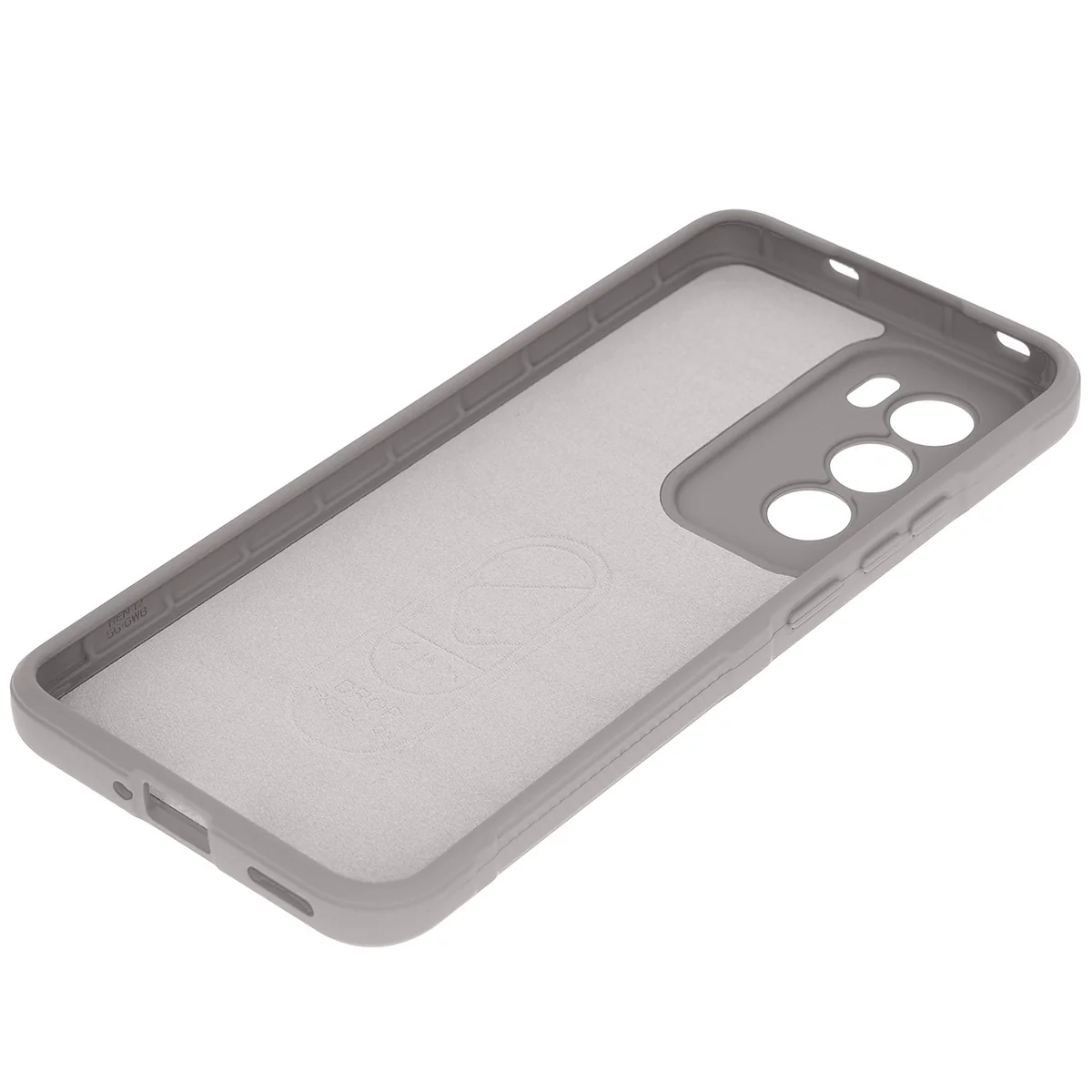 Robuste Handyhülle für Oppo Reno 12, Bizon Case Tur, Hellgrau - Image 4