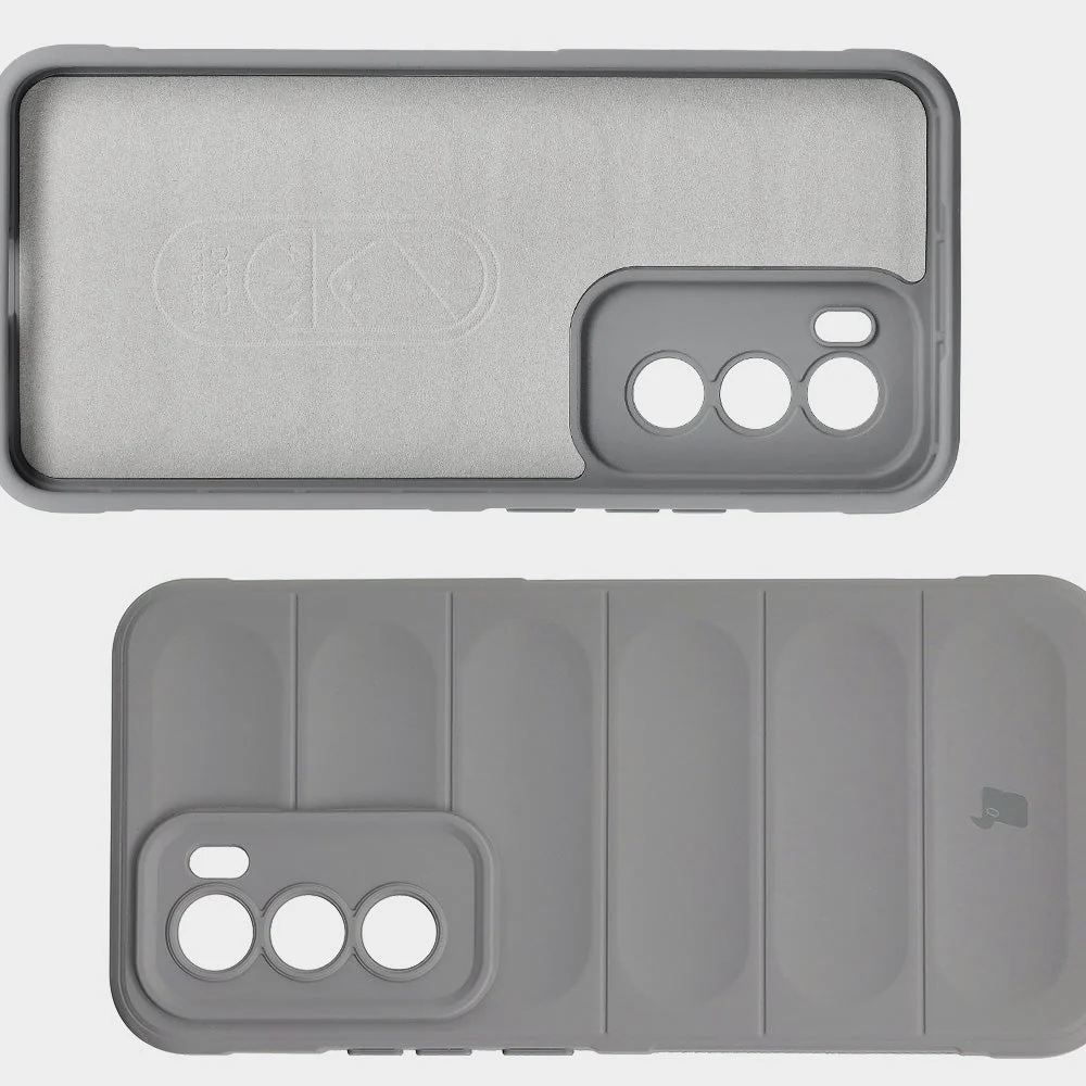 Robuste Handyhülle für Oppo Reno 12, Bizon Case Tur, Hellgrau - Image 6