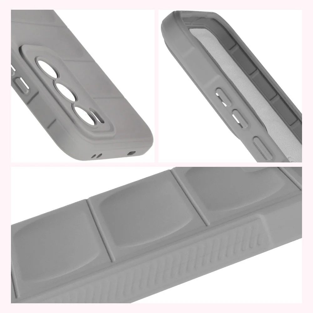 Robuste Handyhülle für Oppo Reno 12, Bizon Case Tur, Hellgrau - Image 7