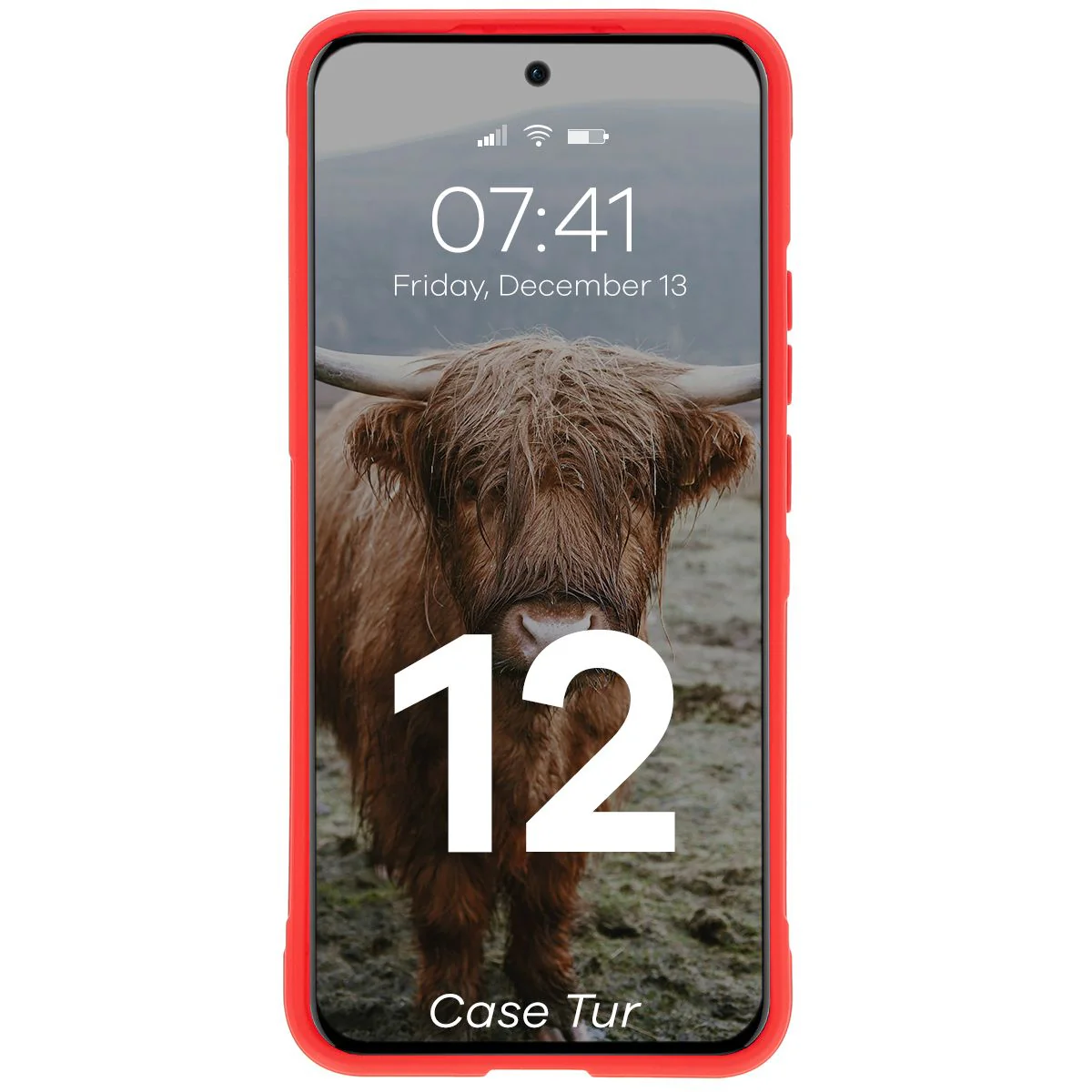 Robuste Handyhülle für Oppo Reno 12, Bizon Case Tur, Rot - Image 5