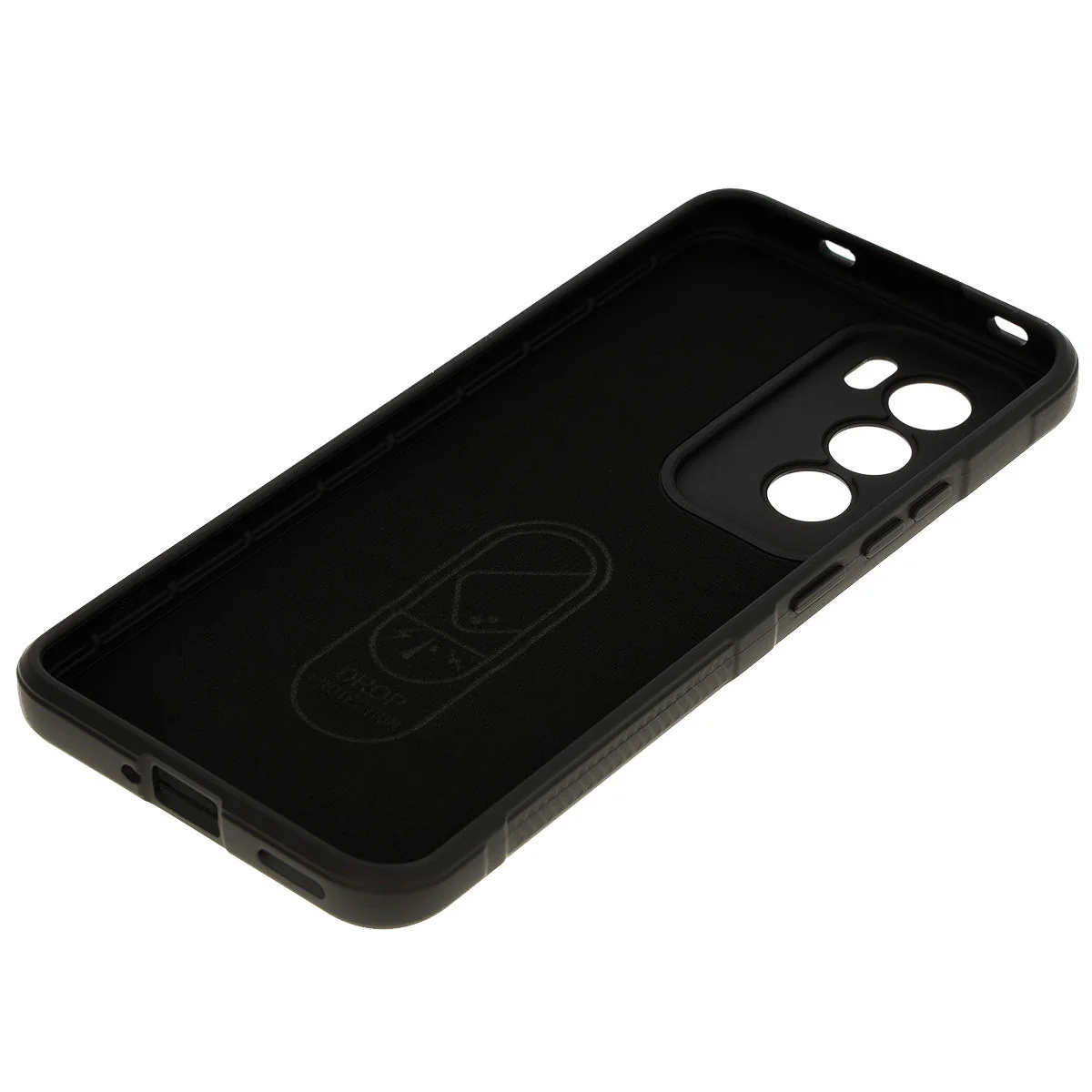 Robuste Handyhülle für Oppo Reno 12, Bizon Case Tur, Schwarz - Image 5
