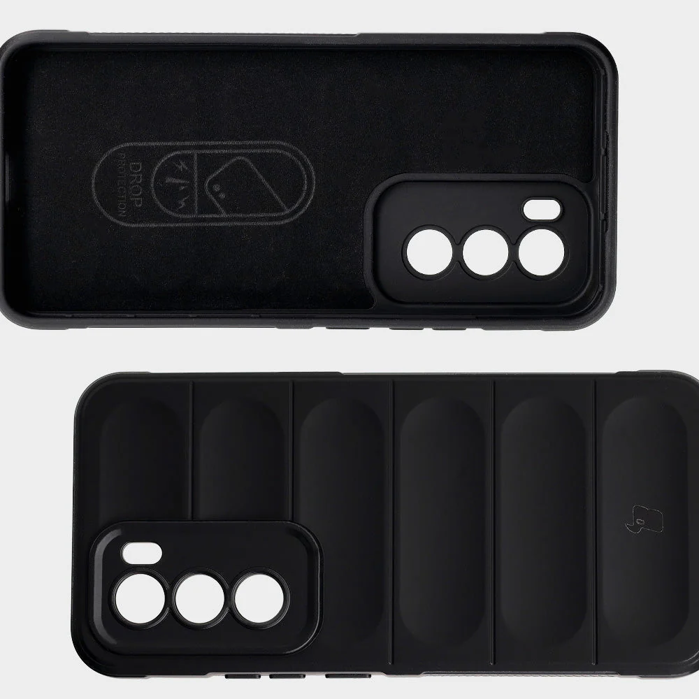 Robuste Handyhülle für Oppo Reno 12, Bizon Case Tur, Schwarz - Image 6