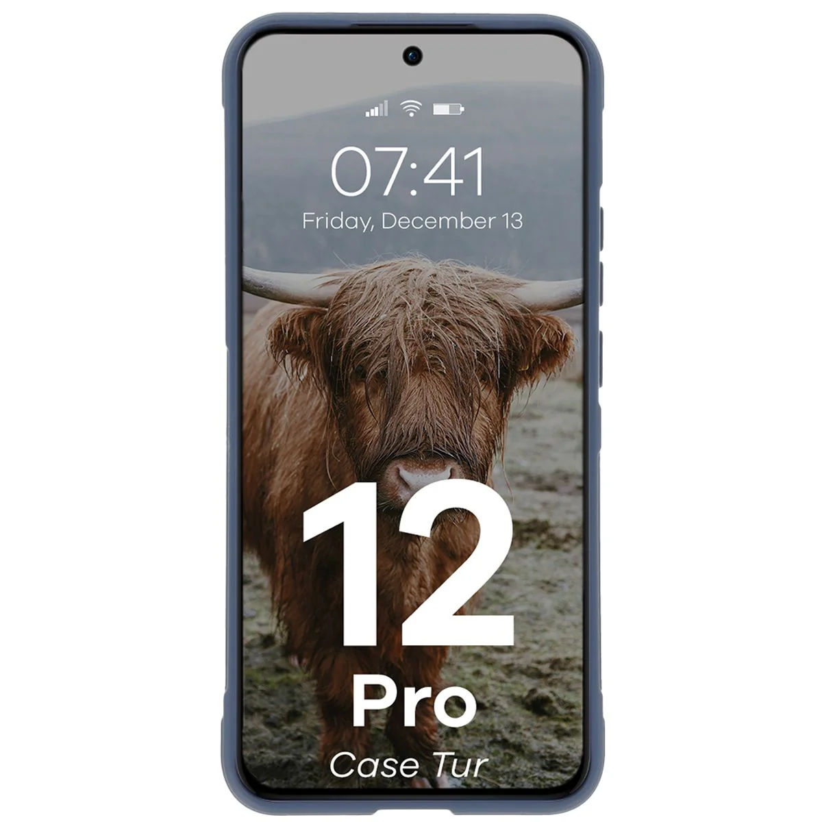 Robuste Handyhülle für Oppo Reno 12 Pro, Bizon Case Tur, Dunkelblau - Image 5