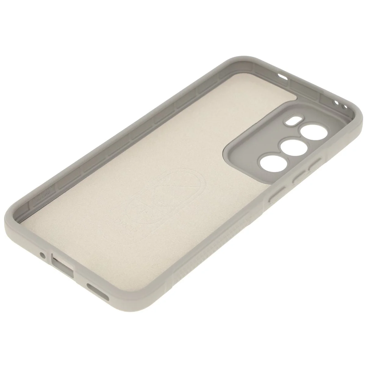 Robuste Handyhülle für Oppo Reno 12 Pro, Bizon Case Tur, Hellgrau - Image 4