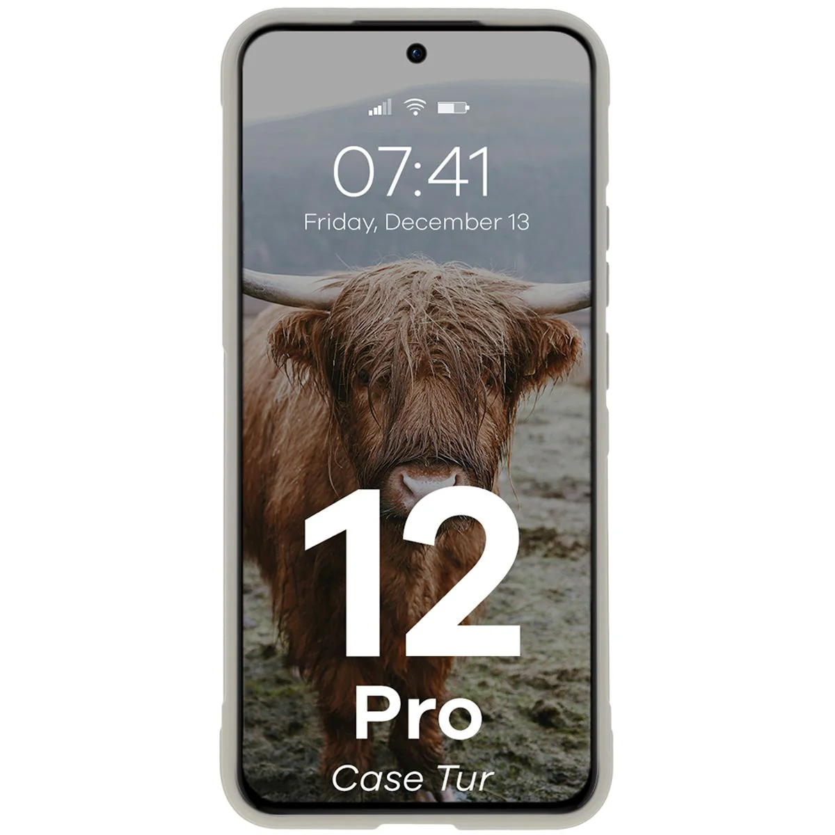 Robuste Handyhülle für Oppo Reno 12 Pro, Bizon Case Tur, Hellgrau - Image 5