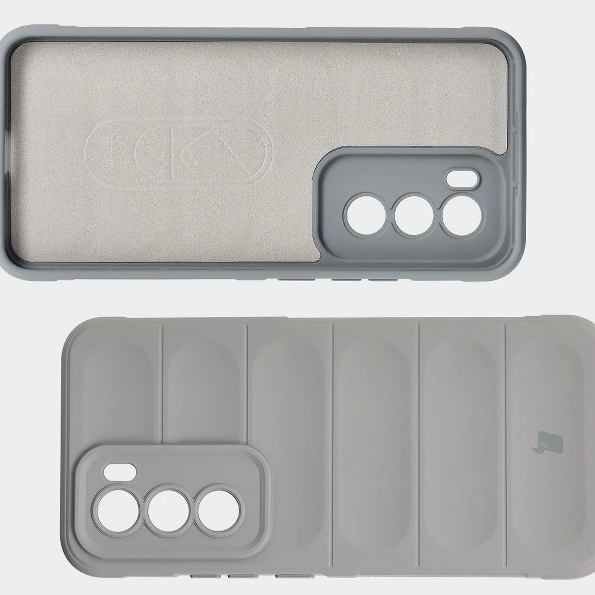 Robuste Handyhülle für Oppo Reno 12 Pro, Bizon Case Tur, Hellgrau - Image 6