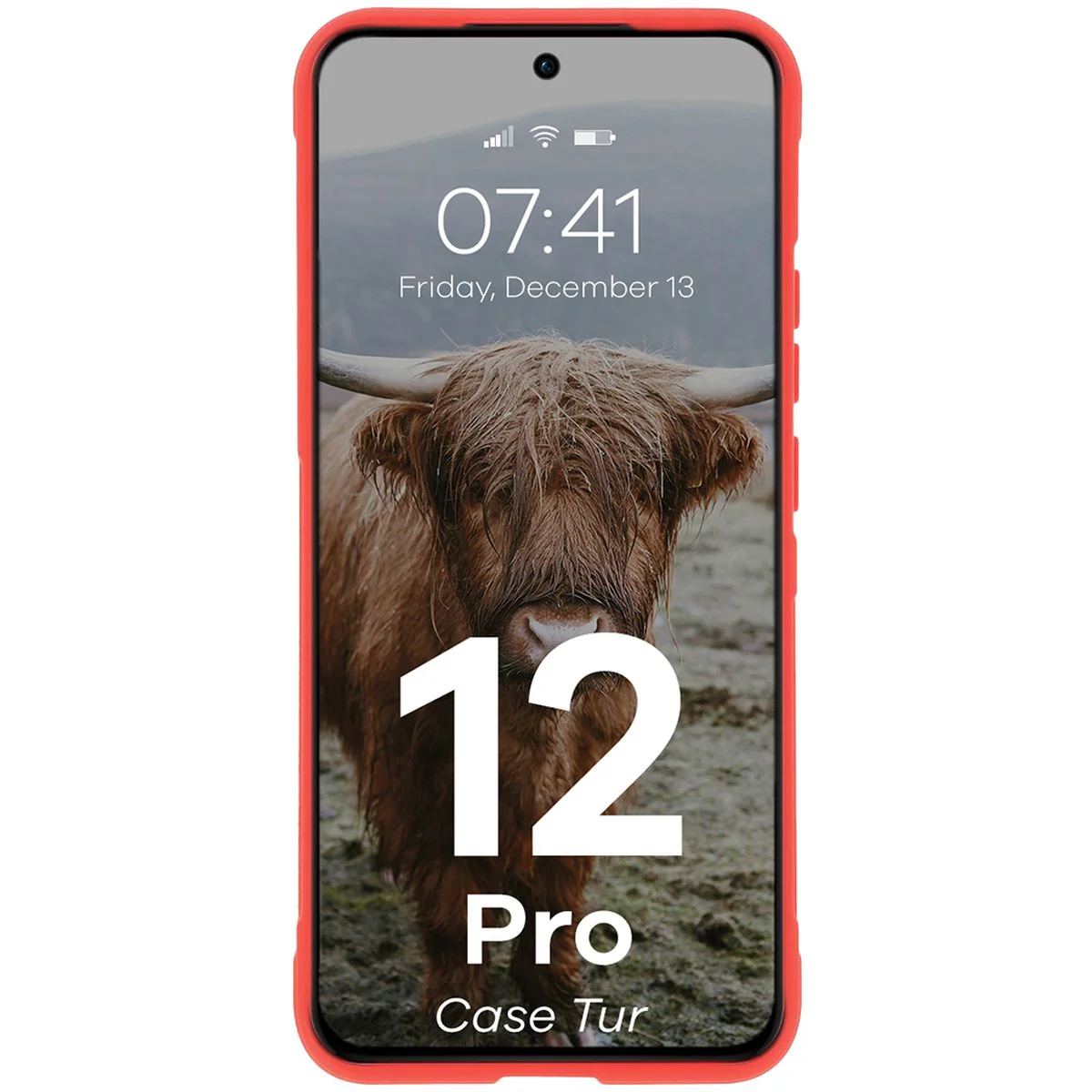 Robuste Handyhülle für Oppo Reno 12 Pro, Bizon Case Tur, Rot - Image 5