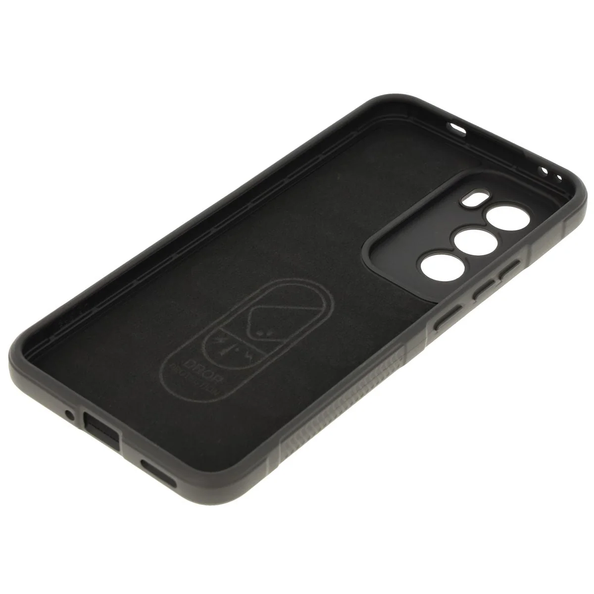 Robuste Handyhülle für Oppo Reno 12 Pro, Bizon Case Tur, Schwarz - Image 4