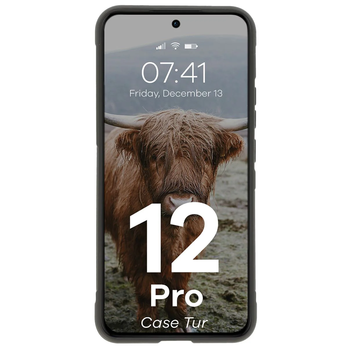 Robuste Handyhülle für Oppo Reno 12 Pro, Bizon Case Tur, Schwarz - Image 5