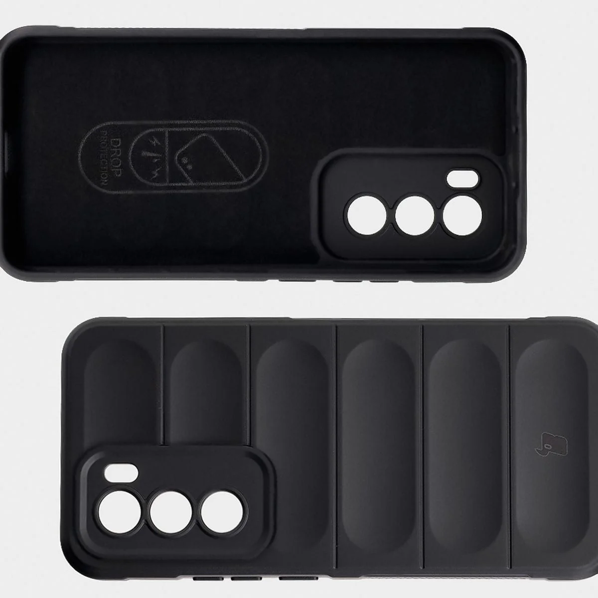 Robuste Handyhülle für Oppo Reno 12 Pro, Bizon Case Tur, Schwarz - Image 6