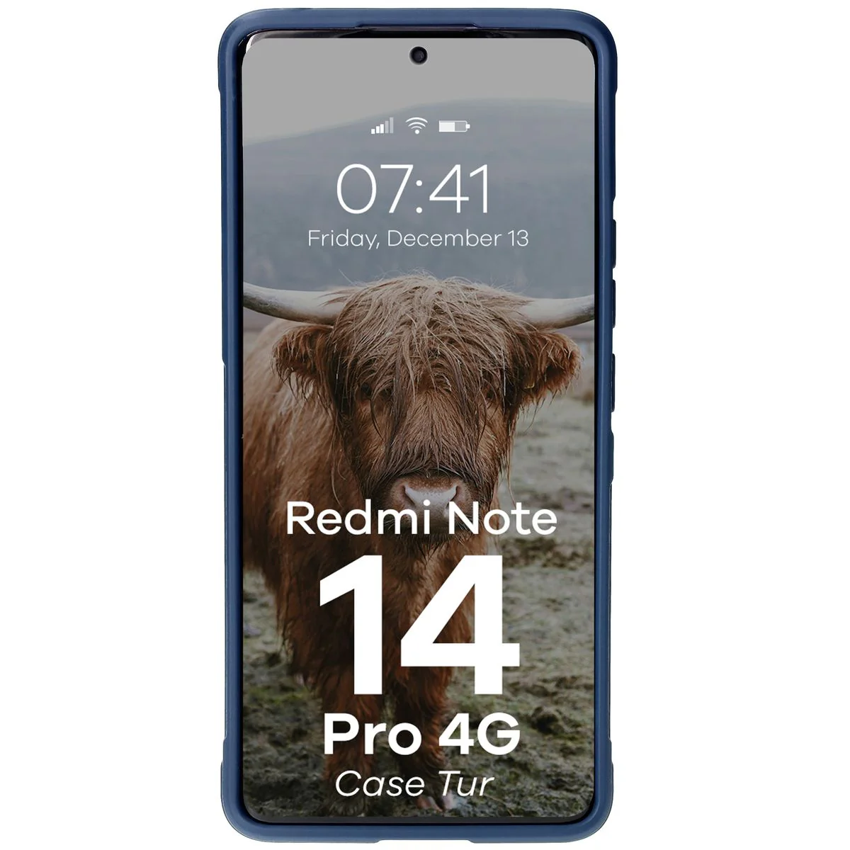 Robuste Handyhülle für Xiaomi Redmi Note 14 Pro 4G, Bizon Case Tur, Dunkelblau - Image 5