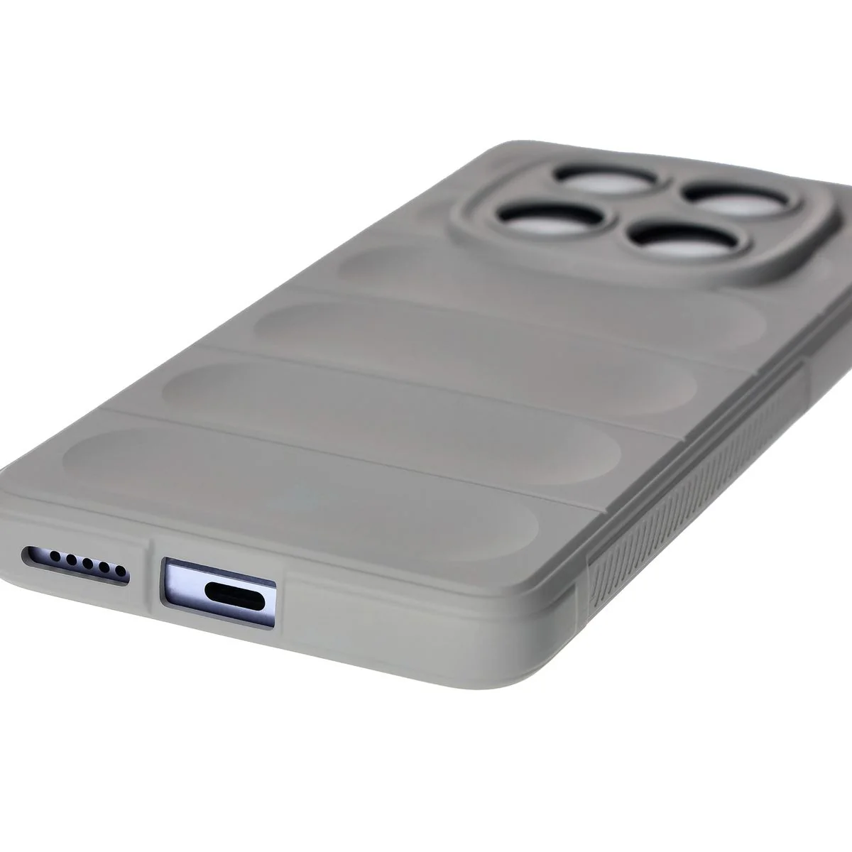 Robuste Handyhülle für Xiaomi Redmi Note 14 Pro 4G, Bizon Case Tur, Hellgrau - Image 3