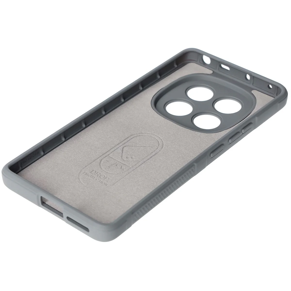 Robuste Handyhülle für Xiaomi Redmi Note 14 Pro 4G, Bizon Case Tur, Hellgrau - Image 4