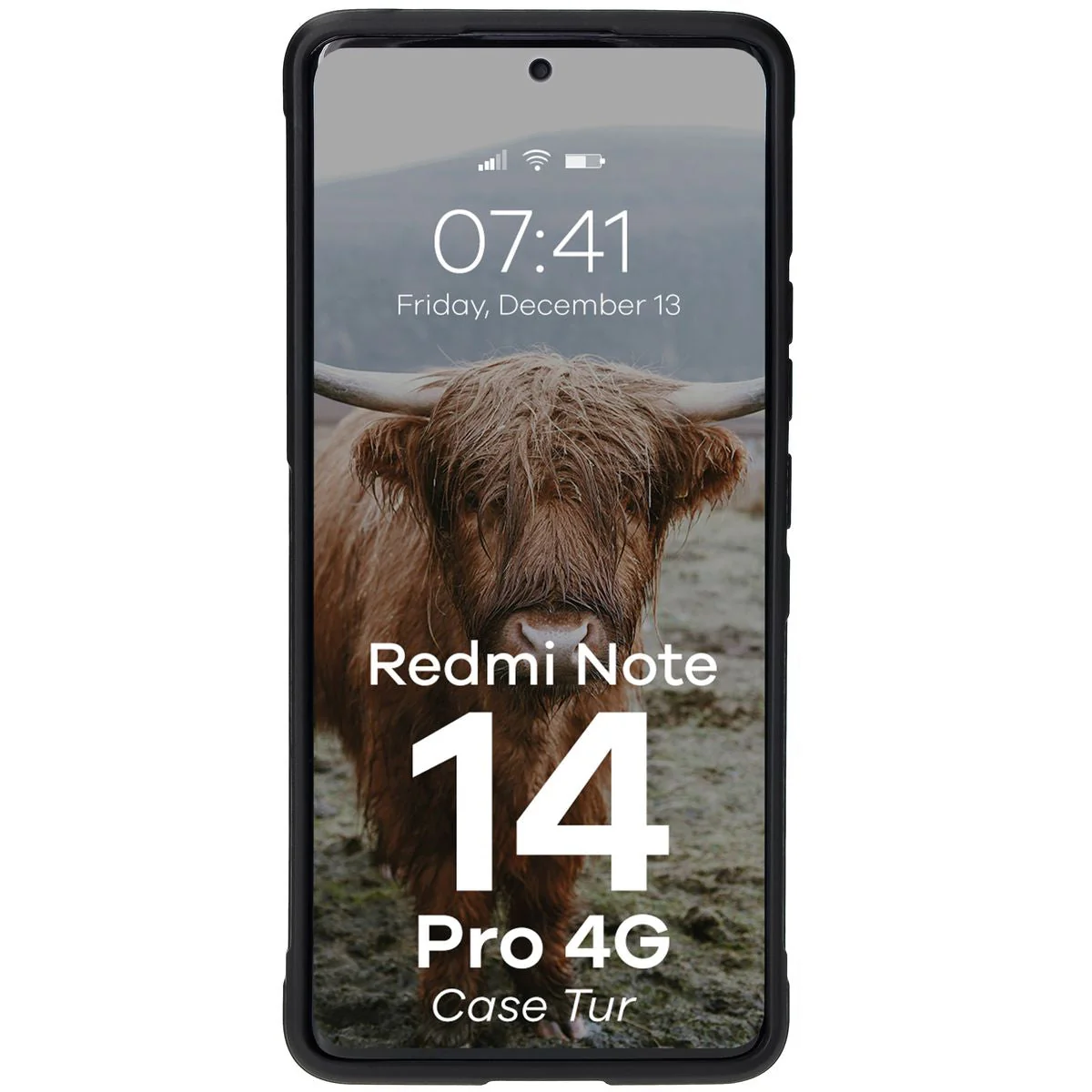 Robuste Handyhülle für Xiaomi Redmi Note 14 Pro 4G, Bizon Case Tur, Schwarz - Image 5