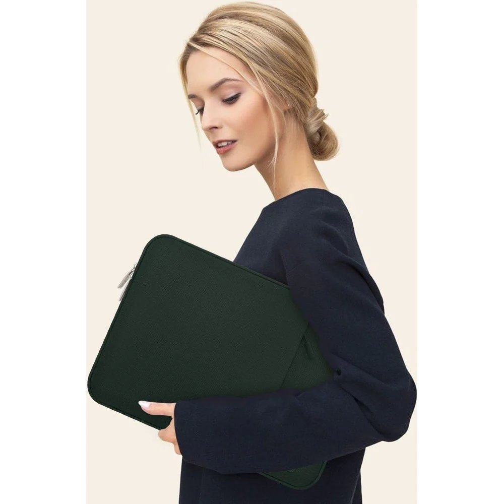 Schutzhülle für 15" / 16" Laptop, Tech-Protect Sleevy, Dunkelgrün - Image 8