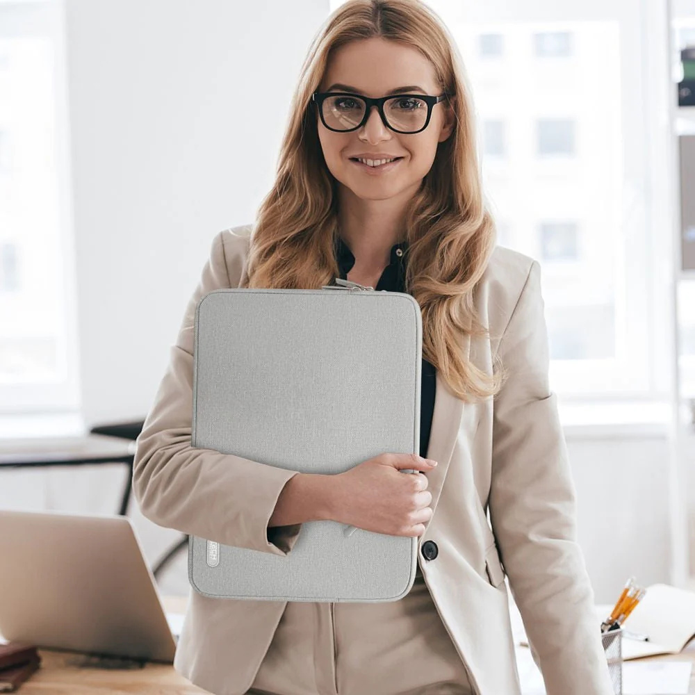 Schutzhülle für 15" / 16" Laptop, Tech-Protect Sleevy, Grau - Image 9