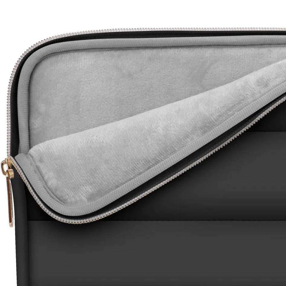 Schutzhülle für Laptop 13" - 14" + kleine Zubehörtasche, Tech-Protect Puffy, Schwarz - Image 4