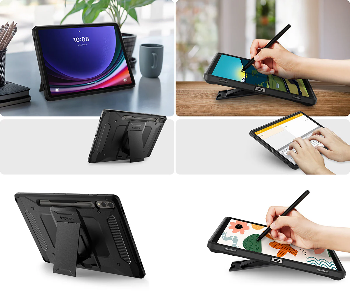 Schutzhülle für Galaxy Tab S10 Plus / S9 Plus, Spigen Tough Armor Pro, Schwarz - Image 14