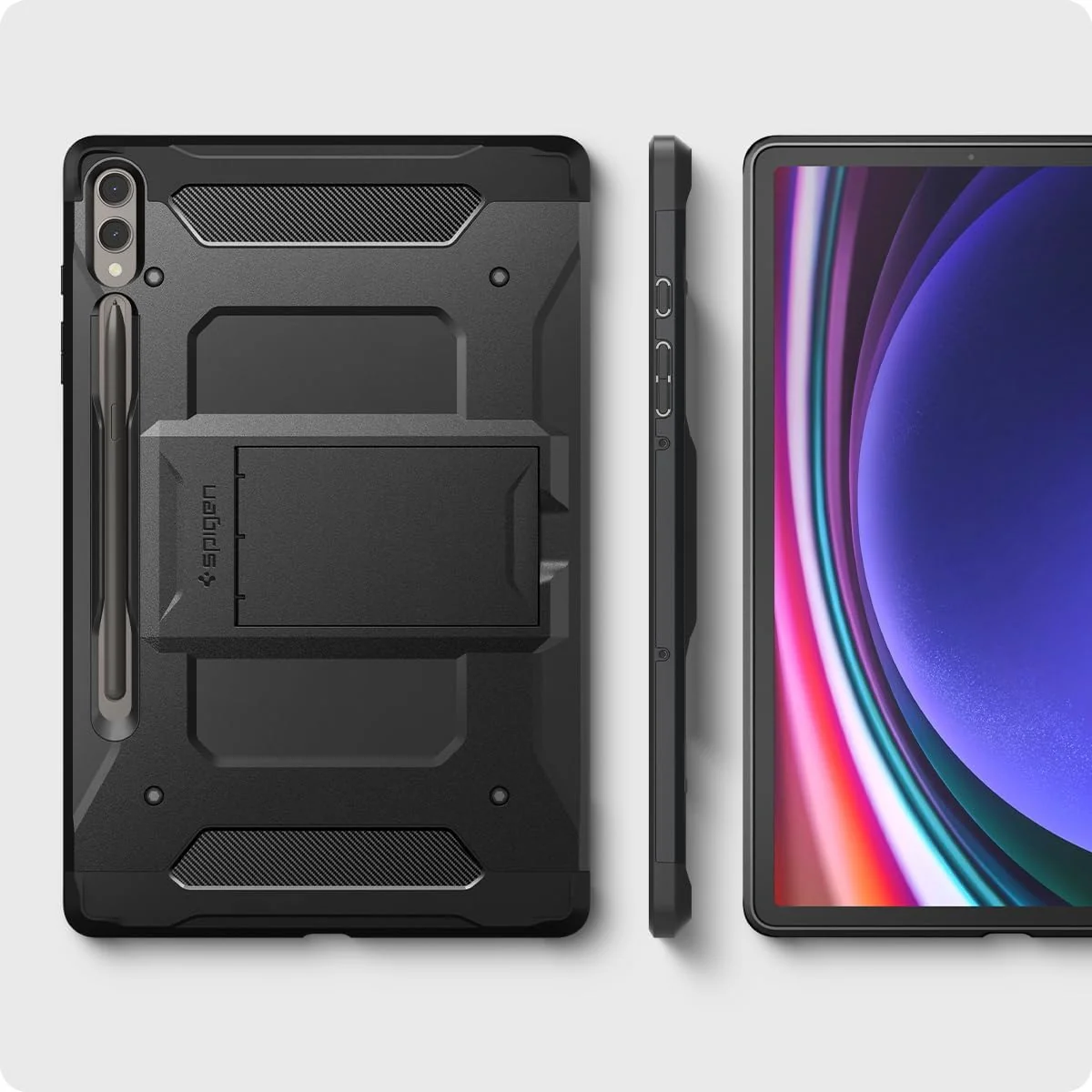 Schutzhülle für Galaxy Tab S10 Plus / S9 Plus, Spigen Tough Armor Pro, Schwarz - Image 17