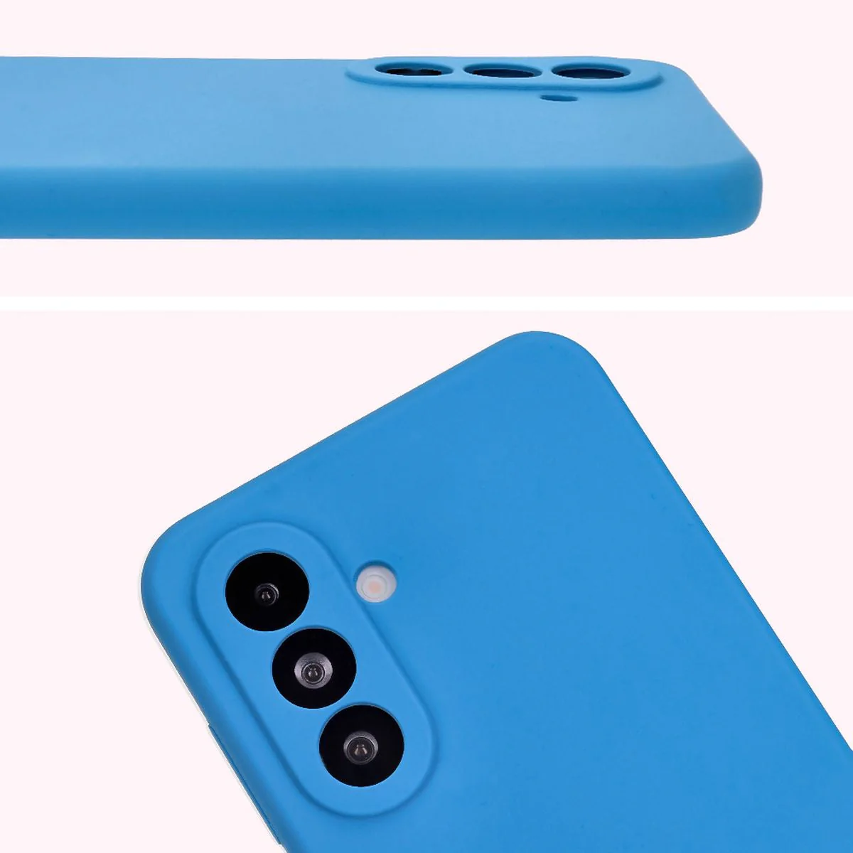 Silikon Handyhülle für Galaxy A56 5G, Bizon Soft Case, Blau - Image 5