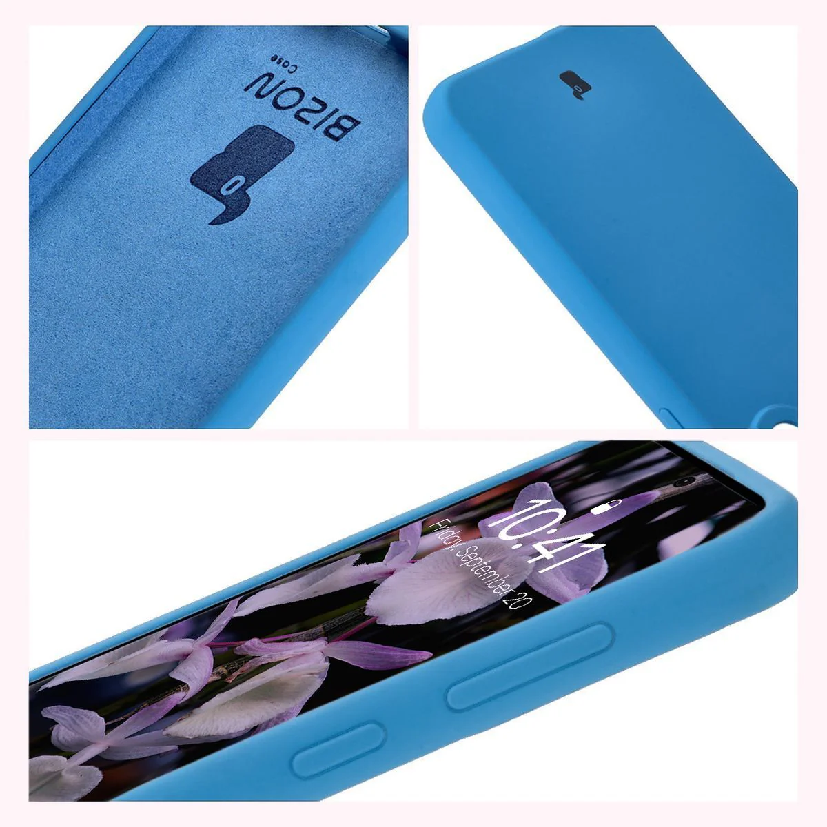Silikon Handyhülle für Galaxy A56 5G, Bizon Soft Case, Blau - Image 6