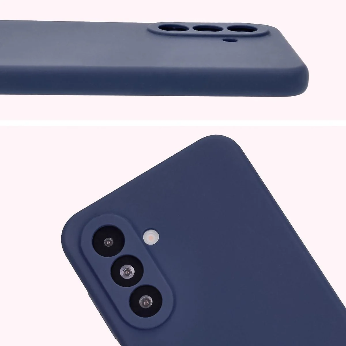 Silikon Handyhülle für Galaxy A56 5G, Bizon Soft Case, Dunkelblau - Image 5