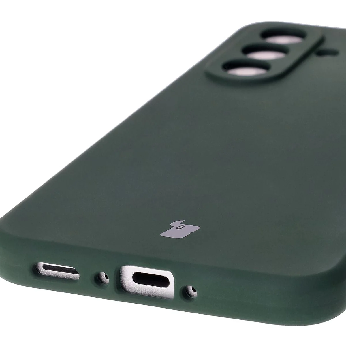 Silikon Handyhülle für Galaxy A56 5G, Bizon Soft Case, Dunkelgrün - Image 3