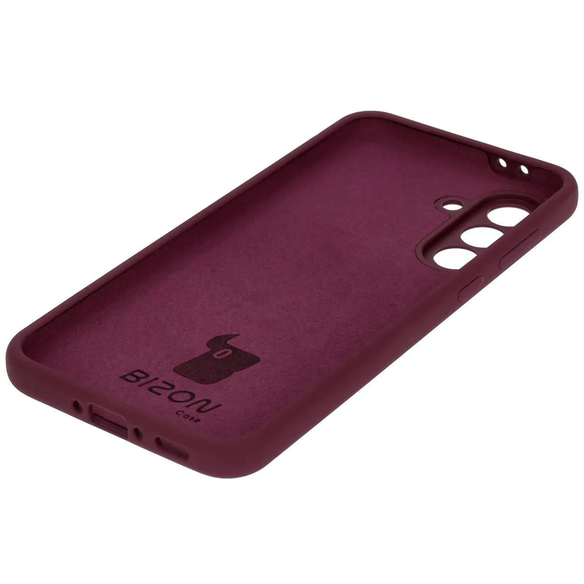 Silikon Handyhülle für Galaxy A56 5G, Bizon Soft Case, Pflaumenfarbe - Image 4
