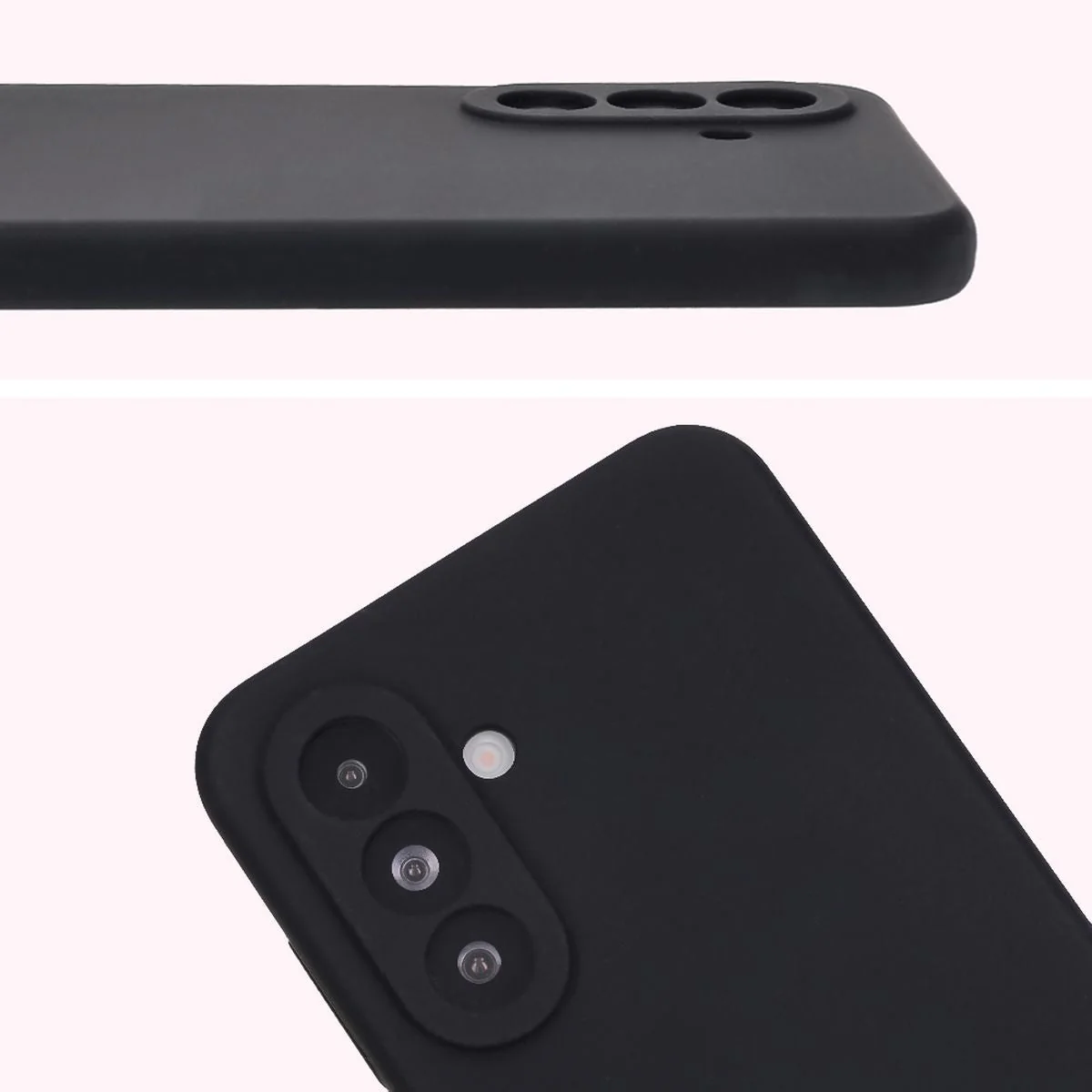 Silikon Handyhülle für Galaxy A56 5G, Bizon Soft Case, Schwarz - Image 5