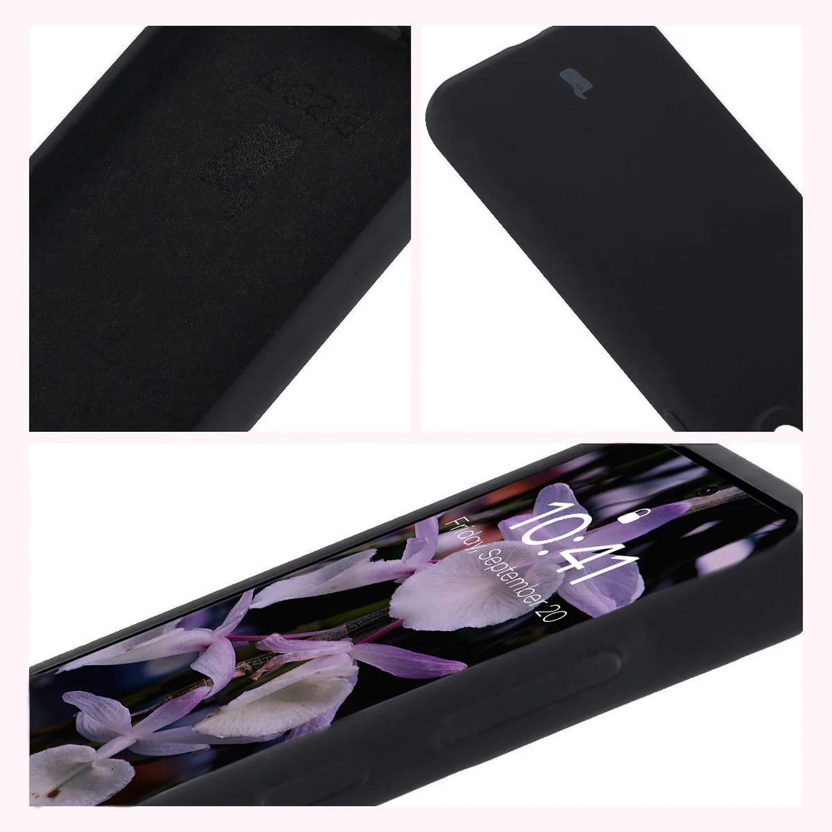 Silikon Handyhülle für Galaxy A56 5G, Bizon Soft Case, Schwarz - Image 6