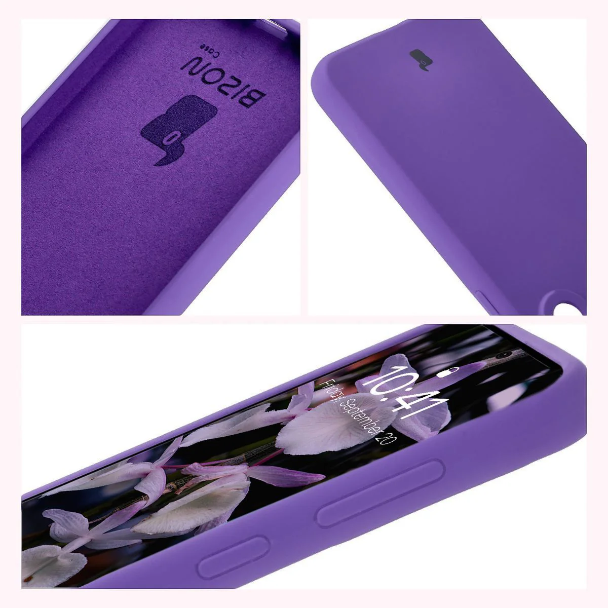 Silikon Handyhülle für Galaxy A56 5G, Bizon Soft Case, Violett - Image 6